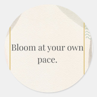 Calm Daily Reminder ラウンドシール