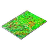 Calm deep green Spiral Photo Notebook,Ordinary art ノートブック (左側)