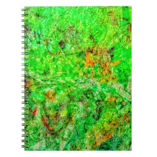 Calm deep green Spiral Photo Notebook,Ordinary art ノートブック