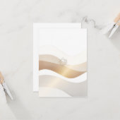 Calm Desert Waves with Fennec Essence | Minimal Se カード (正面/裏面インサイチュ)