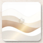 Calm Desert Waves with Fennec Essence | Minimal Se コースター (正面)