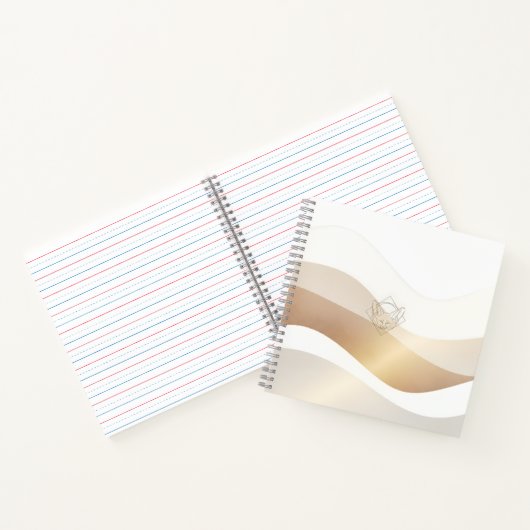 Calm Desert Waves with Fennec Essence | Minimal Se ノートブック (内部)