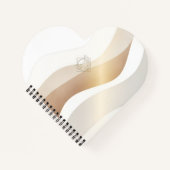 Calm Desert Waves with Fennec Essence | Minimal Se ノートブック (正面)