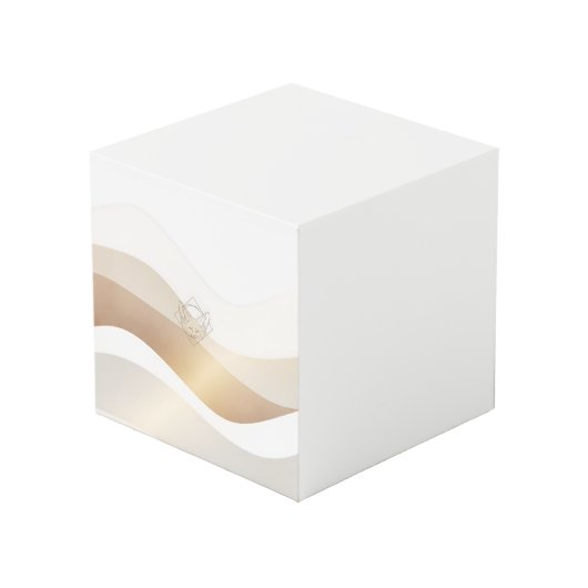 Calm Desert Waves with Fennec Essence | Minimal Se フォトキューブ (正面アングル)