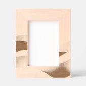 Calm Desert Waves with Fennec Essence | Minimal Se レーザー彫刻フレーム (正面)