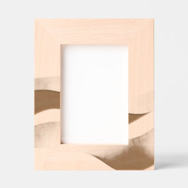 Calm Desert Waves with Fennec Essence | Minimal Se レーザー彫刻フレーム