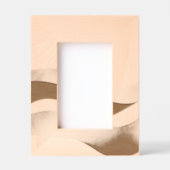 Calm Desert Waves with Fennec Essence | Minimal Se レーザー彫刻フレーム (正面)