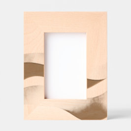 Calm Desert Waves with Fennec Essence | Minimal Se レーザー彫刻フレーム