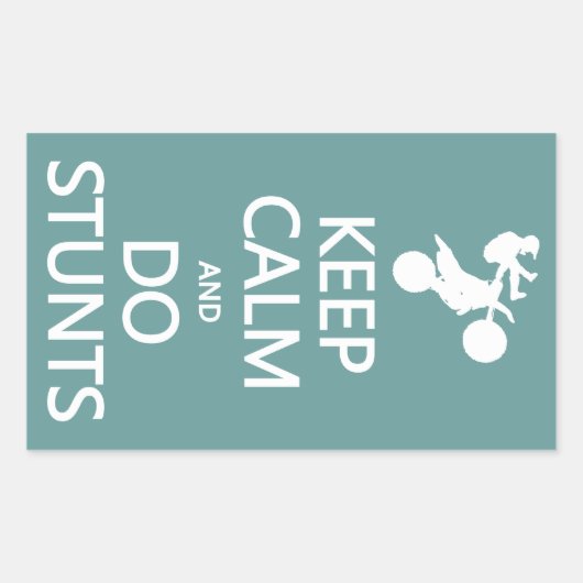 Calm & Do 保 Stuntsのカラーカスタムステッカー 長方形シール (正面)
