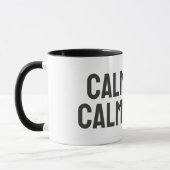 Calm Dog Calm Home – Minimal Conscious Dog Owners マグカップ (左)