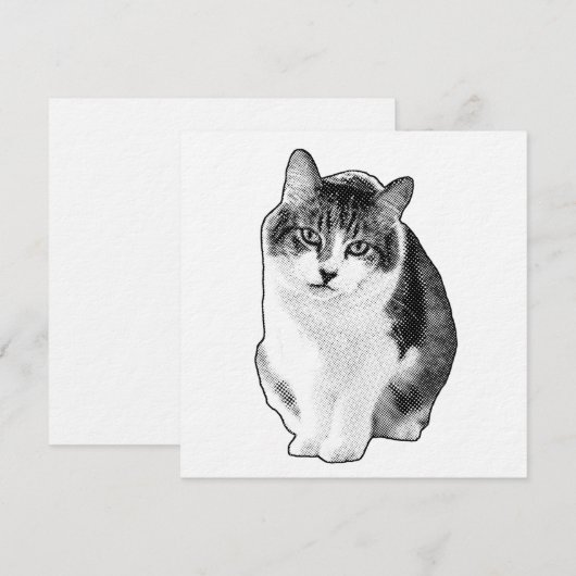 Calm Dot Invite 招待状 (正面/裏面)