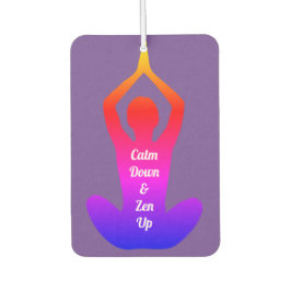 Calm DownとZen Up Purpleチャクラ カーエアーフレッシュナー