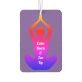 Calm DownとZen Up Purpleチャクラ カーエアーフレッシュナー (裏面)