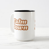 Calm Down ツートーンマグカップ (正面左)