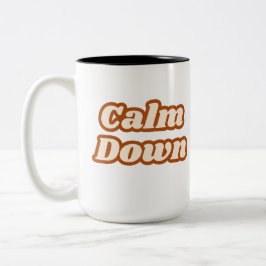Calm Down ツートーンマグカップ