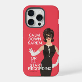 Calm Down Karen iPhone 15 Proケース