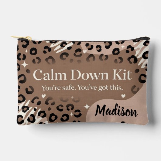 Calm Down Kit Animal Print | Self Care Gift アクセサリーポーチ (正面)