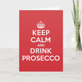 Calm Drink 保 Prosecco Greeting Note Card カード