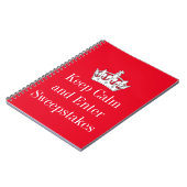 Calm  Enter Sweepstakes(静保穏化とスイープステイクに入る) ノートブック (左側)