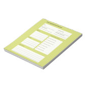 Calm Evening Routine Planner ノートパッド (回転)