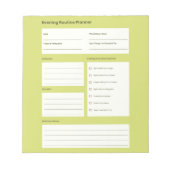 Calm Evening Routine Planner ノートパッド (正面)