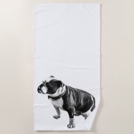 Calm Finds a Seat ビーチタオル