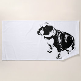 Calm Finds a Seat ビーチタオル