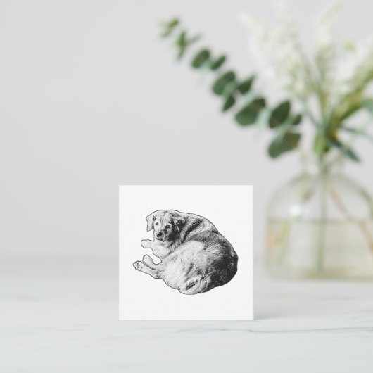 Calm First Impression, Soft Curve スクエア名刺 (スタンド正面)