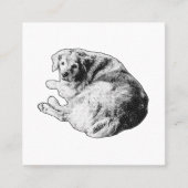 Calm First Impression, Soft Curve スクエア名刺 (正面)