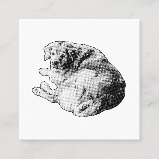 Calm First Impression, Soft Curve スクエア名刺 (正面)