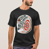 CALM FOCUSED STEADY NOBLE Archery Meme Archer Ar Tシャツ (正面)