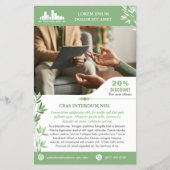 Calm Green離れ Wellness Promo Small Business チラシ (正面)