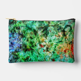 Calm green abstract Cut Sew Bag,Smooth abstract アクセサリーポーチ