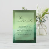 Calm Green Gradient Minimalist エンクロージャーカード (スタンド正面)
