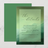 Calm Green Gradient Minimalist エンクロージャーカード (正面/裏面)