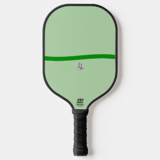 Calm Green Wave Minimalist Pickleball Paddle ピックルボールラケット