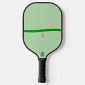 Calm Green Wave Minimalist Pickleball Paddle ピックルボールラケット (裏面)
