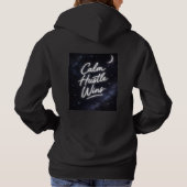 Calm Hustle Wins Women’s Hoodie – Aesthetic Galaxy パーカ (裏面)