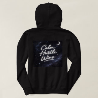 Calm Hustle Wins Women’s Hoodie – Aesthetic Galaxy パーカ