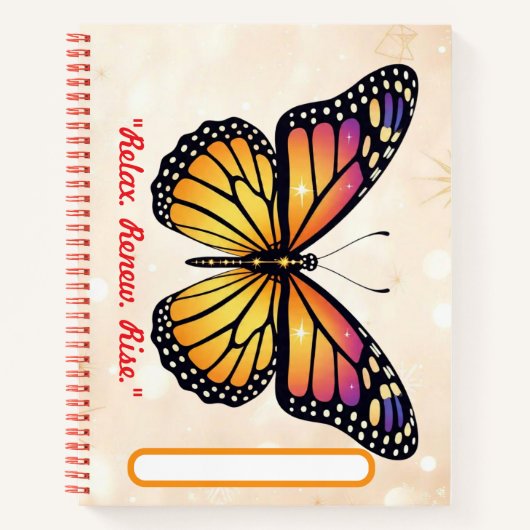 "Calm in Color" ノートブック (正面)