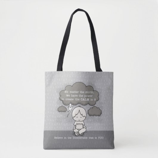Calm in the Storm Tote Bag トートバッグ (正面)