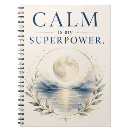 Calm Is My Superpower - マインドフルネスノート ノートブック