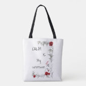 Calm Is My Superpower | 自己の信頼と自信 トートバッグ (裏面)