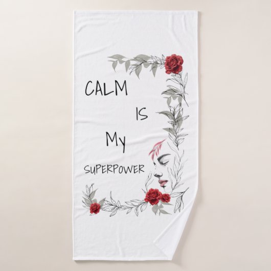 Calm Is My Superpower | 自己の信頼と自信 バスタオルセット (バスタオル)