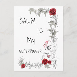 Calm Is My Superpower | 自己の信頼と自信 ポストカード