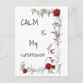 Calm Is My Superpower | 自己の信頼と自信 ポストカード