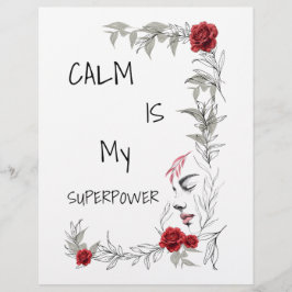 Calm Is My Superpower | 自己の信頼と自信 レターヘッド