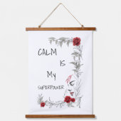Calm Is My Superpower | 自己の信頼と自信 吊り下げ型タペストリー (正面)