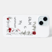 Calm Is My Superpower | 自己の信頼と自信 Case-Mate iPhoneケース (裏面 (横))