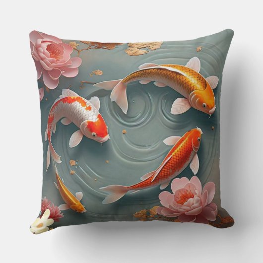 "Calm Japanese Garden" クッション (裏面)